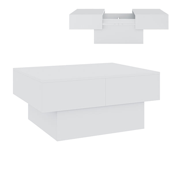 Table basse extensible Lens 80 x 60 x 36 cm [en.casa] 