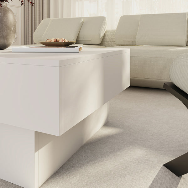 Table basse extensible Lens 80 x 60 x 36 cm [en.casa] 