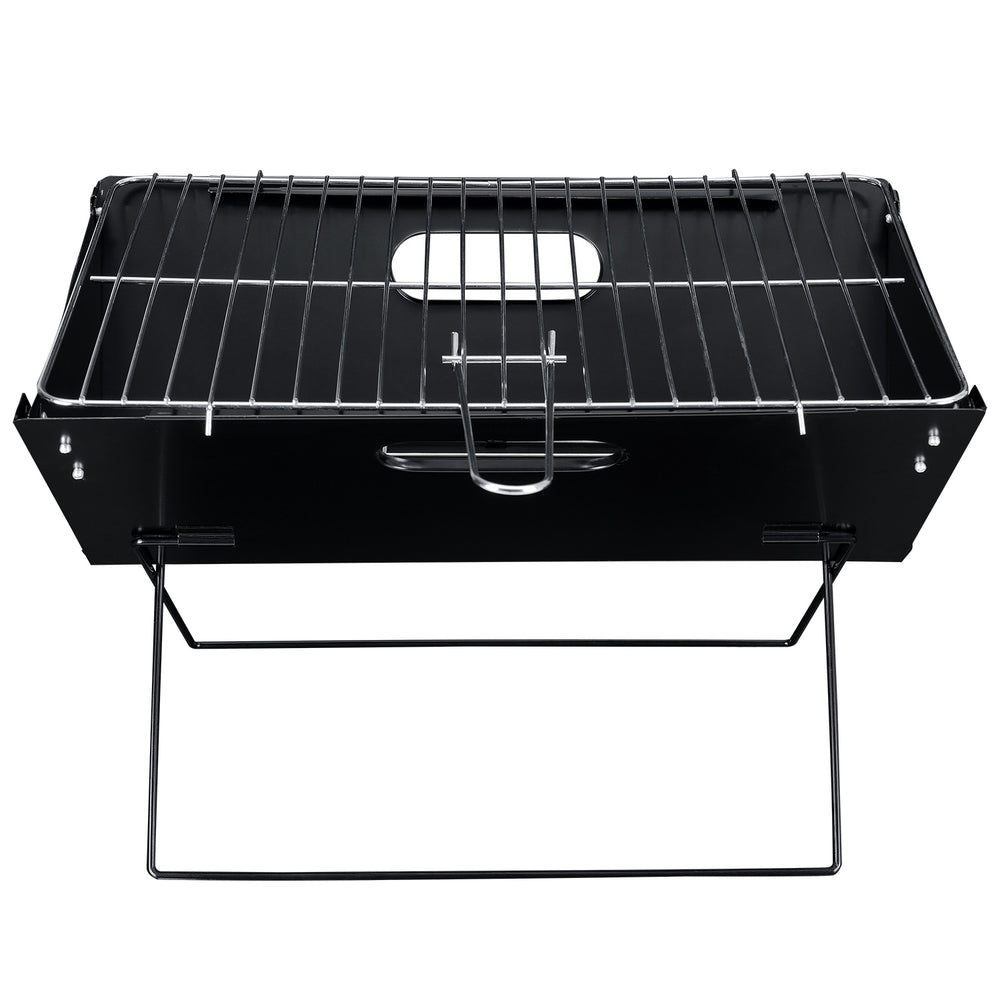 [pro.tec] Griglia Portatile da Campeggio Barbecue da Picnic in Acciaio Griglia Pieghevole da Giardino 45 x 30 x 30 cm BBQ all'Aperto