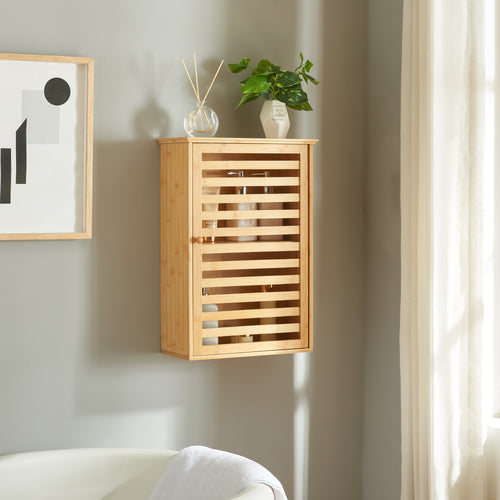 Armoire de salle de bain Järfälla 55x37x16 cm bambou [en.casa] - premiumXL