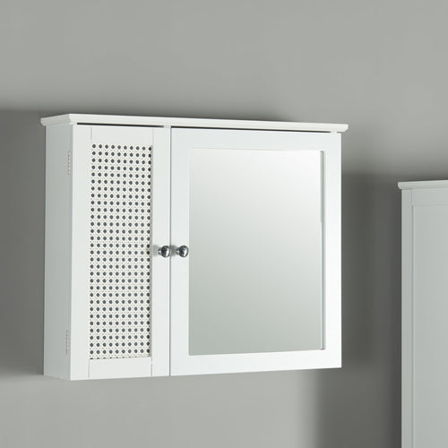 Armadio a specchio Karlsøy 50x60x15cm bianco [en.casa] - premiumXL