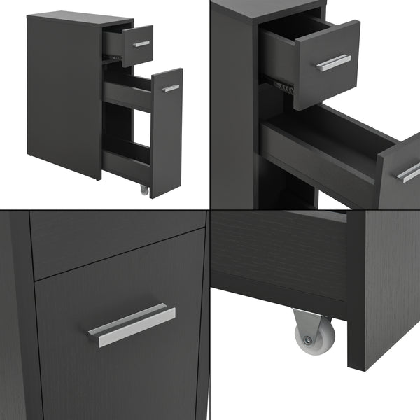 Badezimmerschrank Kauhajoki 61x20x45cm in versch. Farben [en.casa]
