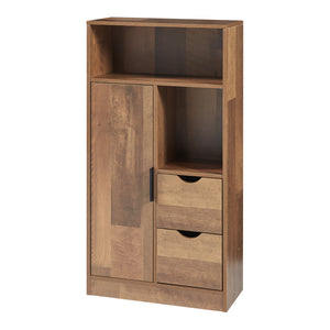 Armoire de salle de bain Namsskogan effet noyer noir [en.casa]