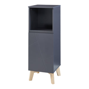 Badezimmerschrank Overath Grau [en.casa]