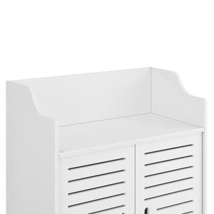 Armadietto da Bagno a Terra con 2 Ante e Ripiani 62 x 45 x 25 cm Mobiletto Armadio da Bagno con Sportelli di Design - Vari Colori