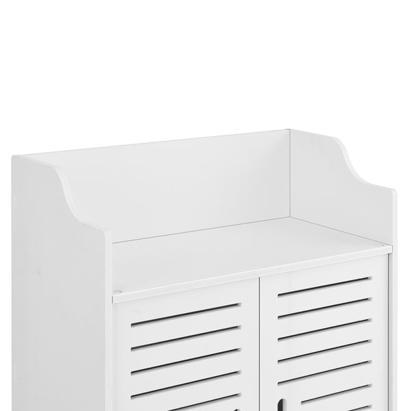 Armadietto da Bagno a Terra con 2 Ante e Ripiani 62 x 45 x 25 cm Mobiletto Armadio da Bagno con Sportelli di Design - Vari Colori