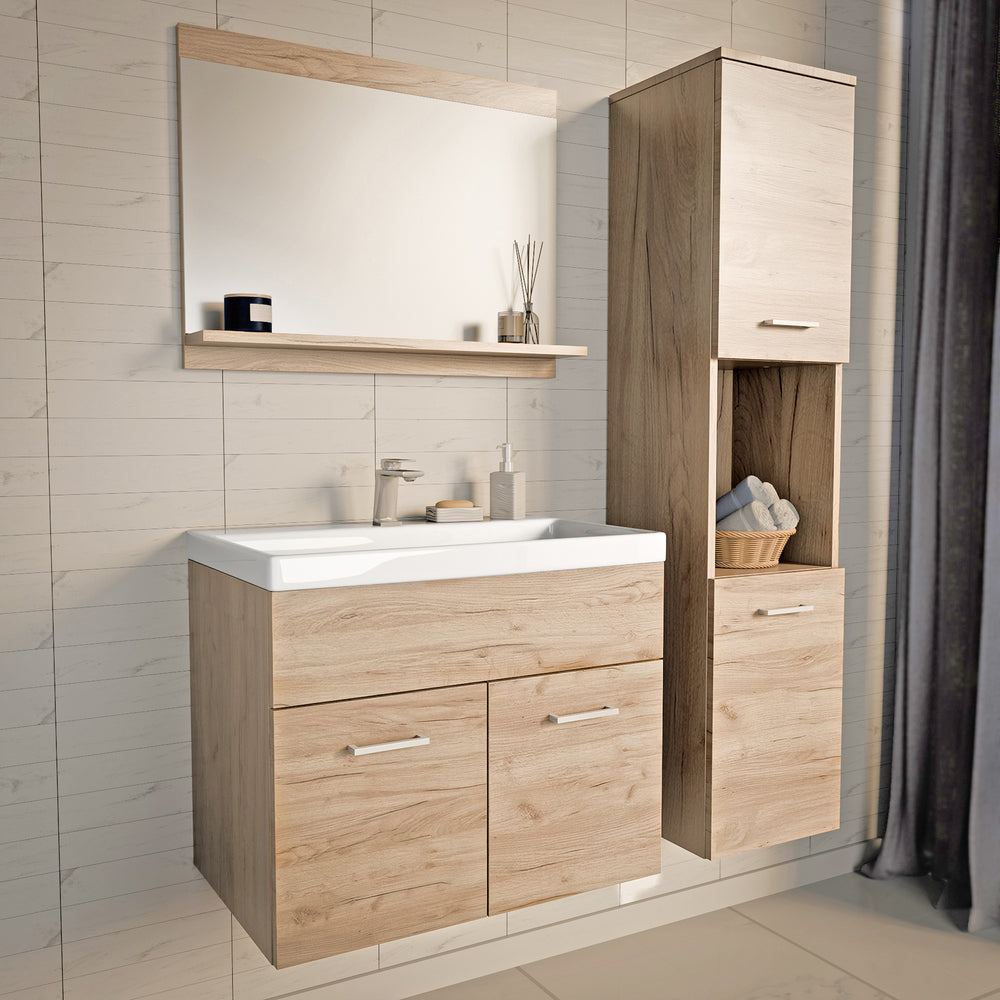 Ensemble de meubles de salle de bains 3 pièces Krildihana [en.casa] 