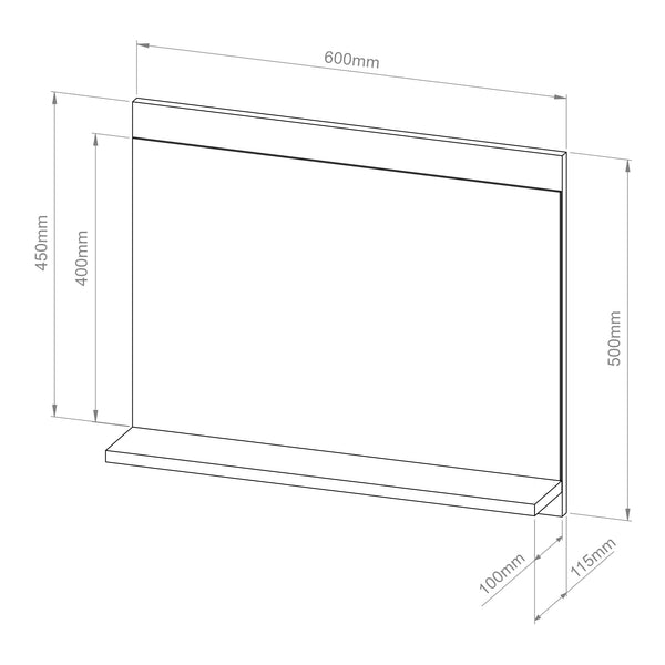 Miroir pour salle de bains Krildihana 60 x 50 x 12 cm [en.casa]