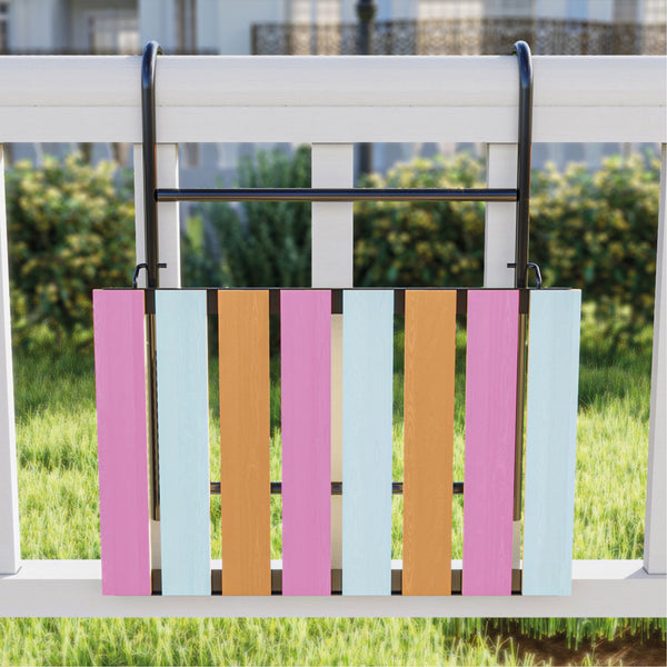 Tavolino da Ringhiera Petäjävesi Tavolino Appeso da Balcone Piano Regolabile - Vari Colori [en.casa]