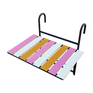 Tavolino da Ringhiera Petäjävesi Tavolino Appeso da Balcone Piano Regolabile - Vari Colori [en.casa]
