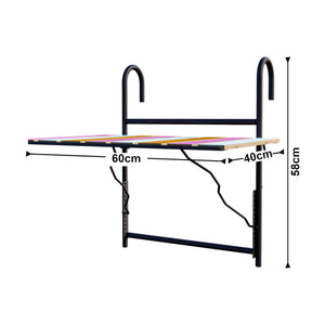 Tavolino da Ringhiera Petäjävesi Tavolino Appeso da Balcone Piano Regolabile - Vari Colori [en.casa]