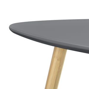 Set da 2 Tavolini da Salotto in Altezze Diverse 2 Tavolini Impilabili con Gambe in Bambú Tavolini Bassi da caffè Salvaspazio