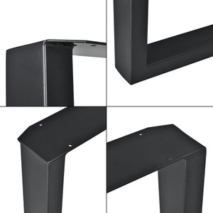 Set de 2 pieds de table Makers Rectangulaire Plusieurs tailles et couleurs [en.casa] 
