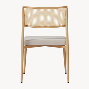 Lot de chaises de salle à manger Jördfjok effet rotin / beige [en.casa]
