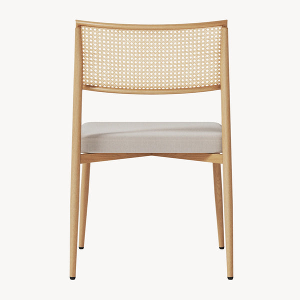 Lot de chaises de salle à manger Jördfjok effet rotin / beige [en.casa]