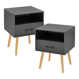 Lot de 2 tables d'appoint Gävle [en.casa]