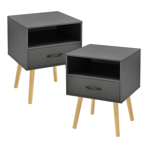 Lot de 2 tables d'appoint Gävle [en.casa]
