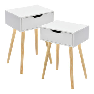 Lot de 2 tables d'appoint Östersund 60 x 40 x 30 cm [en.casa]