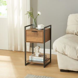 Tavolino Namsskogan 62x33x32cm effetto noce [en.casa] - premiumXL