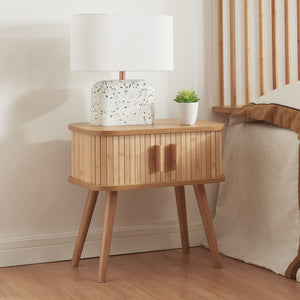 Comodino Nordkapp con 2 ante [en.casa] - premiumXL