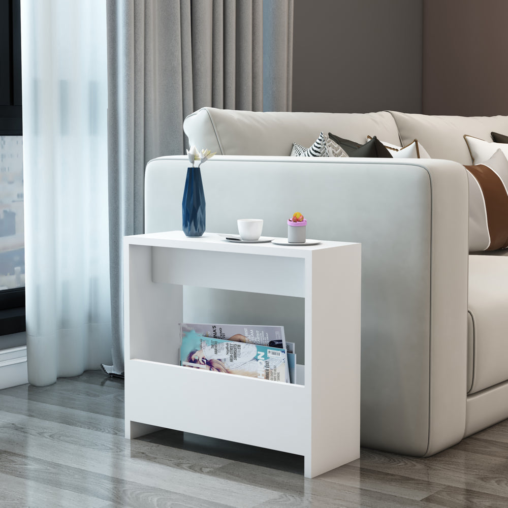 Table d’appoint Rødovre 60x55x20 cm blanc [en.casa] - premiumXL