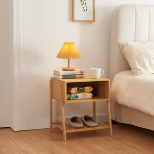 Table de chevet Håbo 50x45x36 cm bambou [en.casa] - premiumXL