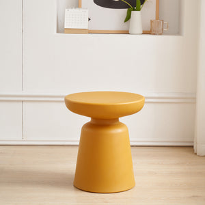 Tavolino da Caffè Posio Piano Rotondo e Base a Campanello 44 x Ø40 cm [en.casa] 