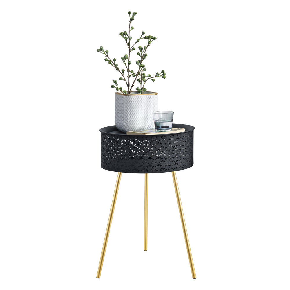 Table d’appoint Forshaga noir - or diff. tailles [en.casa] - premiumXL