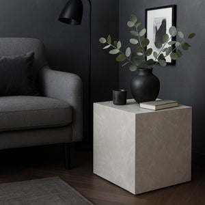 Tavolino Ellelu a Forma di Cubo 45 x 40 x 40 cm [en.casa]