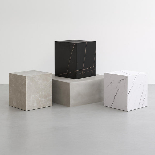 Tavolino Ellelu a Forma di Cubo 45 x 40 x 40 cm [en.casa]