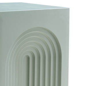 Tavolino Cubo Elverumn con Design Arcuato [en.casa]
