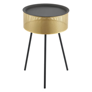 Petite table Gällivare noir doré [en.casa] 