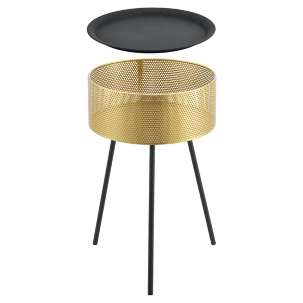Petite table Gällivare noir doré [en.casa] 