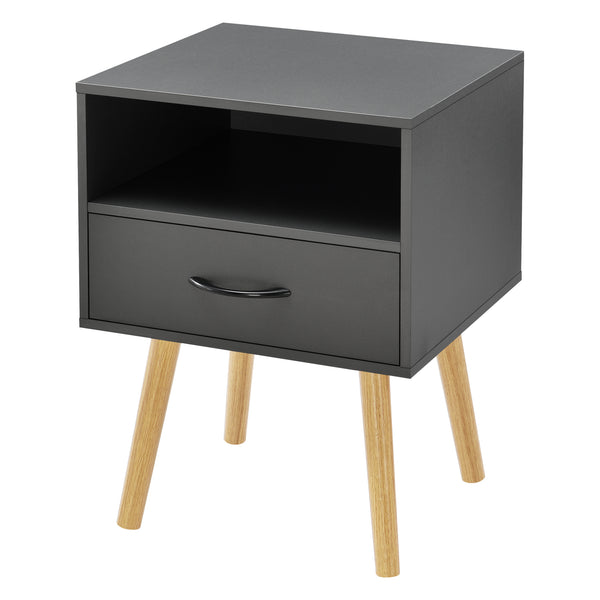 Table de Chevet Gävle avec tiroir 57 x 42 x 40 cm Plusieurs couleurs [en.casa]