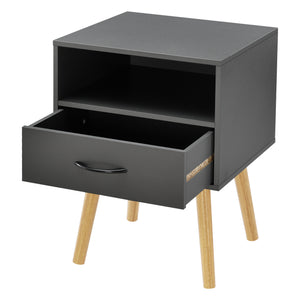 Table de Chevet Gävle avec tiroir 57 x 42 x 40 cm Plusieurs couleurs [en.casa]