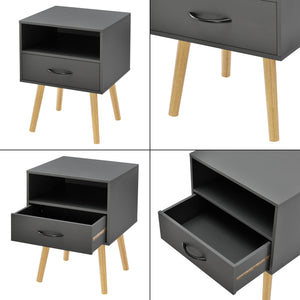 Table de Chevet Gävle avec tiroir 57 x 42 x 40 cm Plusieurs couleurs [en.casa]