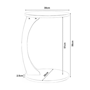 Beistelltisch Holeby 56 x Ø 38 cm [en.casa]