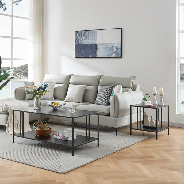 Table d'appoint Kumlinge acier [en.casa]