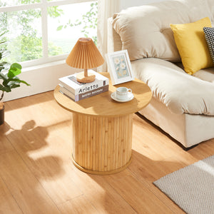 Table d’appoint Ledepid bambou naturel [en.casa]
