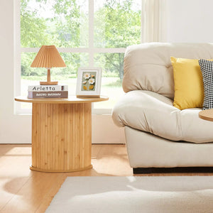 Table d’appoint Ledepid bambou naturel [en.casa]