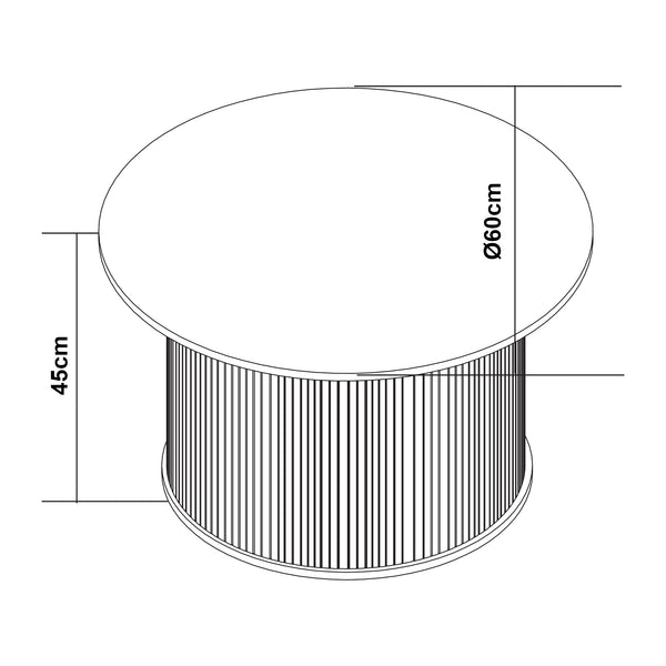 Table d’appoint Ledepid bambou naturel [en.casa]