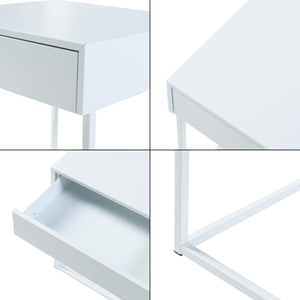 Comodino Rautjärvi in Acciaio con Cassetto - Vari Colori [en.casa] 