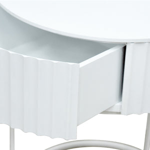 Table d’appoint Rill avec tiroir 46 x 40 cm [en.casa]