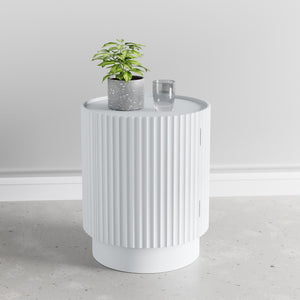Table d'appoint Rill avec porte 49 x 40 cm [en.casa]