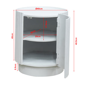Table d'appoint Rill avec porte 49 x 40 cm [en.casa]