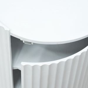 Table d'appoint Rill avec porte 49 x 40 cm [en.casa]