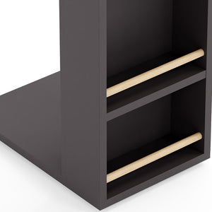 Table d'appoint Siikainen pour ordinateur portable 44 x 29 x 65 cm [en.casa]