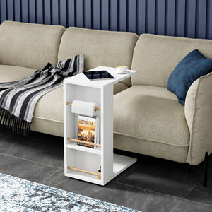 Table d'appoint Siikainen pour ordinateur portable 44 x 29 x 65 cm [en.casa]