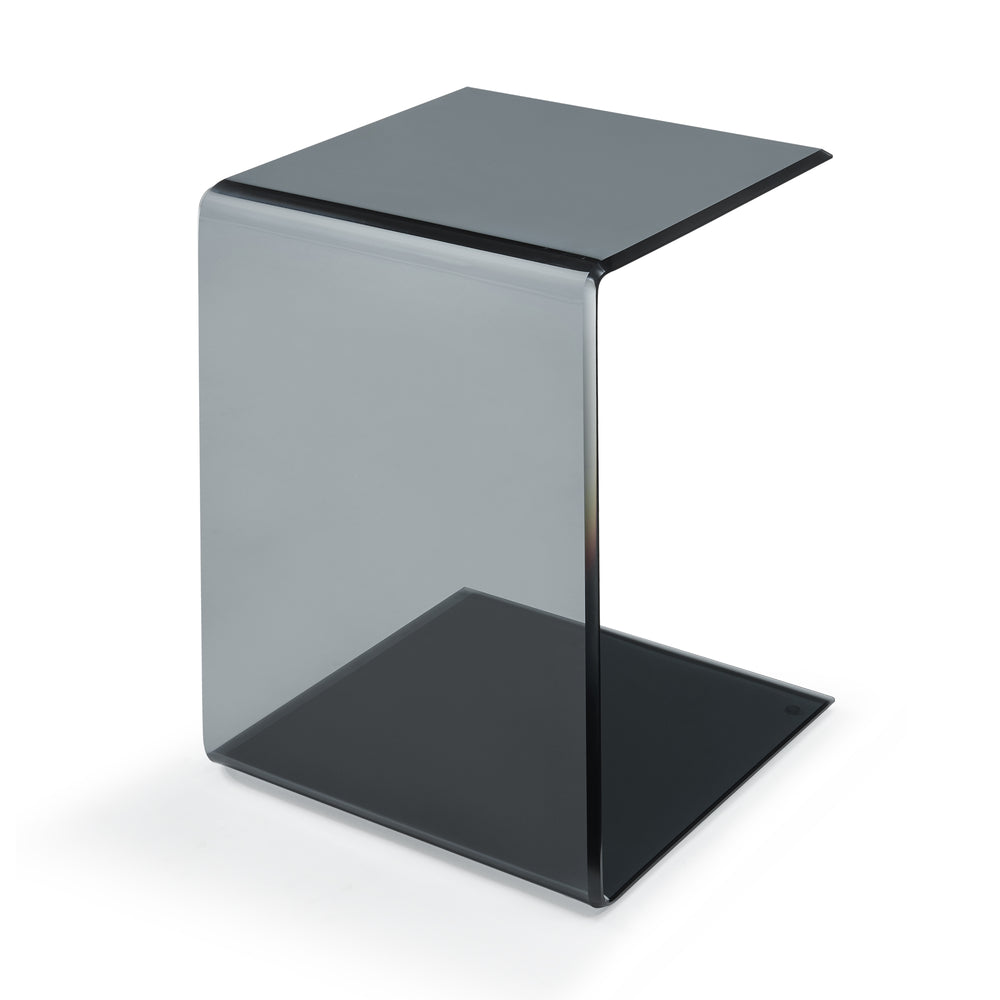 Table d'appoint Trölmapilu verre 60 x 40 x 40 cm [en.casa]