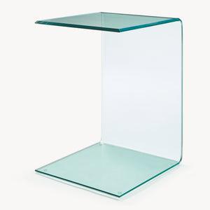Table d'appoint Trölmapilu verre 60 x 40 x 40 cm [en.casa]